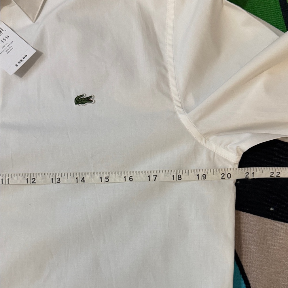 Lacoste Men's Elegant White Dress Shirt - Picture 10 of 13
